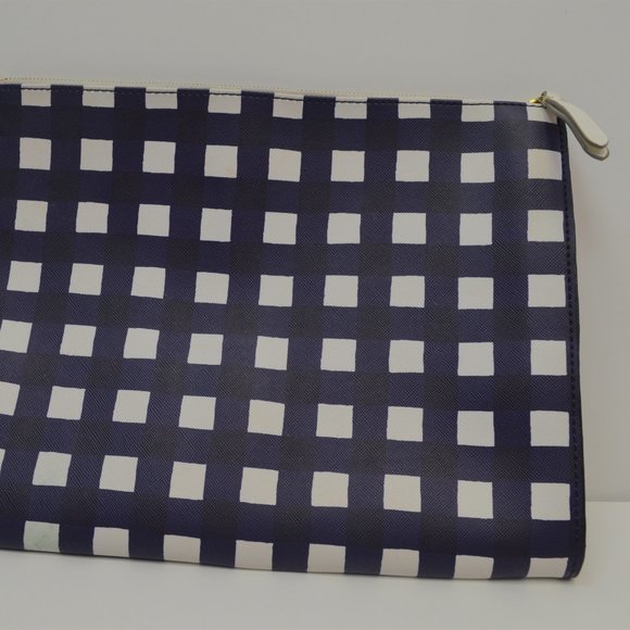 EAC blue and white plaid clutch - Picture 2 of 5